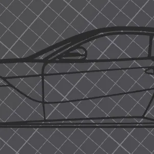 Mô hình trang trí tường Ferrari F-12 Berlinetta (Wall Art 3D)