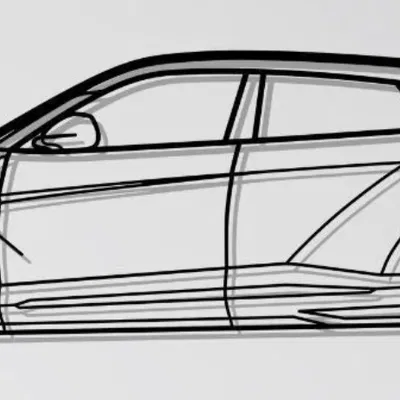 Mô hình treo tường Lamborghini Urus Performante in 3D nghệ thuật