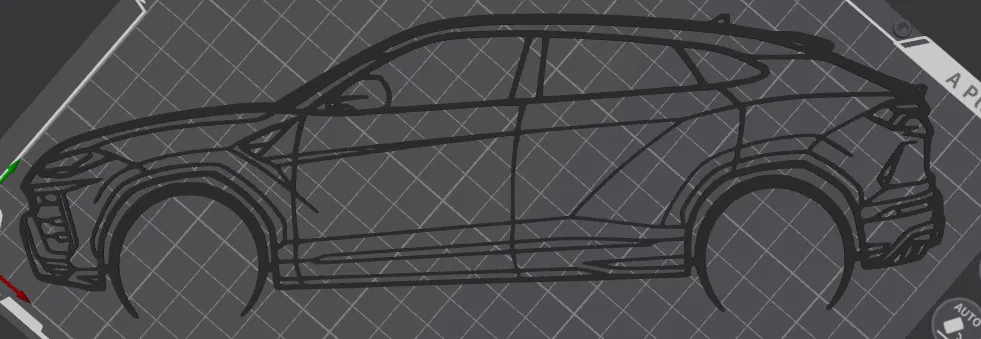 Mô hình treo tường Lamborghini Urus Performante in 3D nghệ thuật - Image 2