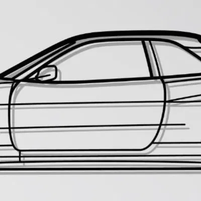 Mô hình trang trí treo tường Nissan Skyline GT-R R34 (File in 3D)