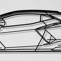 Mô hình treo tường Lamborghini Revuelto - File in 3D nghệ thuật độc đáo - Thumbnail 1
