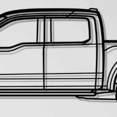 Mô hình trang trí tường Ford F-150 Raptor 2022 cực chất