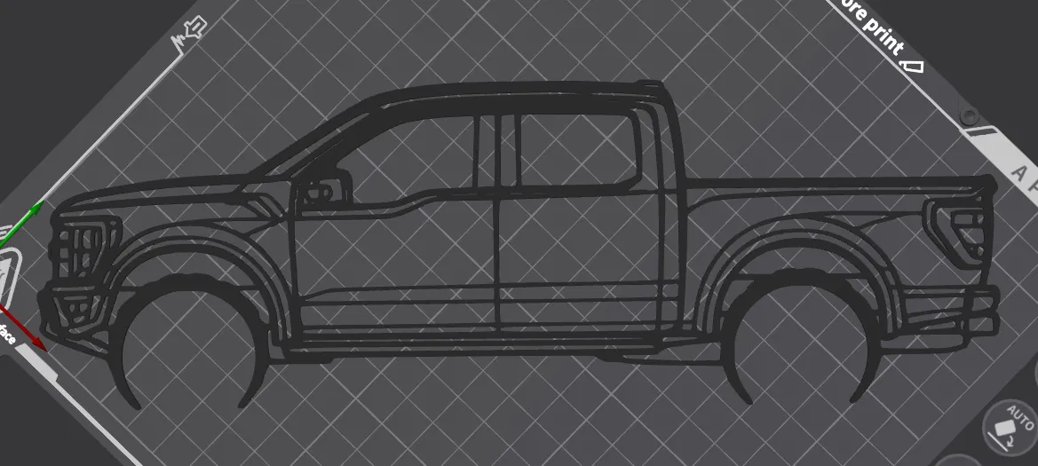 Mô hình trang trí tường Ford F-150 Raptor 2022 cực chất - Image 2