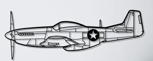 Mô hình treo tường P-51 Mustang thiết kế độc đáo cho dân mê máy bay - Image 1