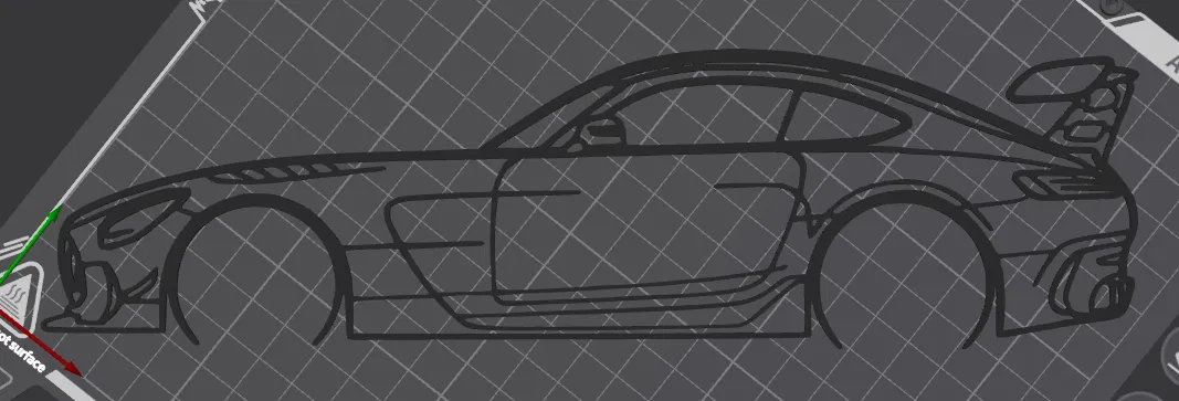 Mô hình treo tường Mercedes AMG GT Black Series in 3D đẹp mắt - Image 2