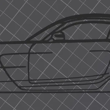 Mô hình treo tường Mercedes AMG GT Black Series in 3D đẹp mắt