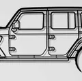 Mô hình trang trí tường Jeep Wrangler 392 XR (Wall Art) - Thumbnail 1