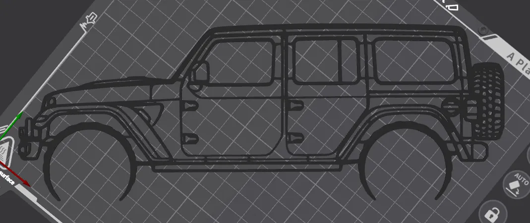 Mô hình trang trí tường Jeep Wrangler 392 XR (Wall Art) - Image 2