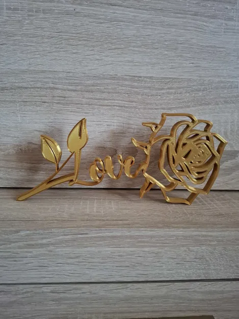 Mô hình trang trí Hoa Hồng chữ Love cho ngày Lễ Tình Nhân (Valentine) - Image 1