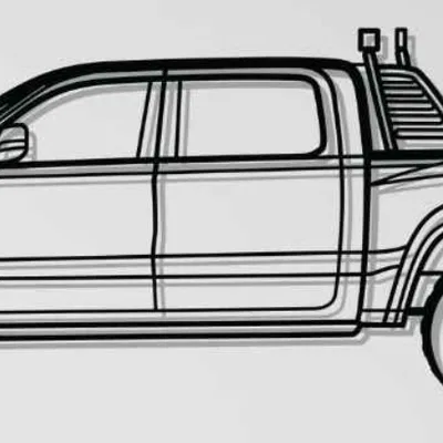 Tranh treo tường 3D Dodge RAM TRX 2022 - Mô hình trang trí cho dân chơi xe