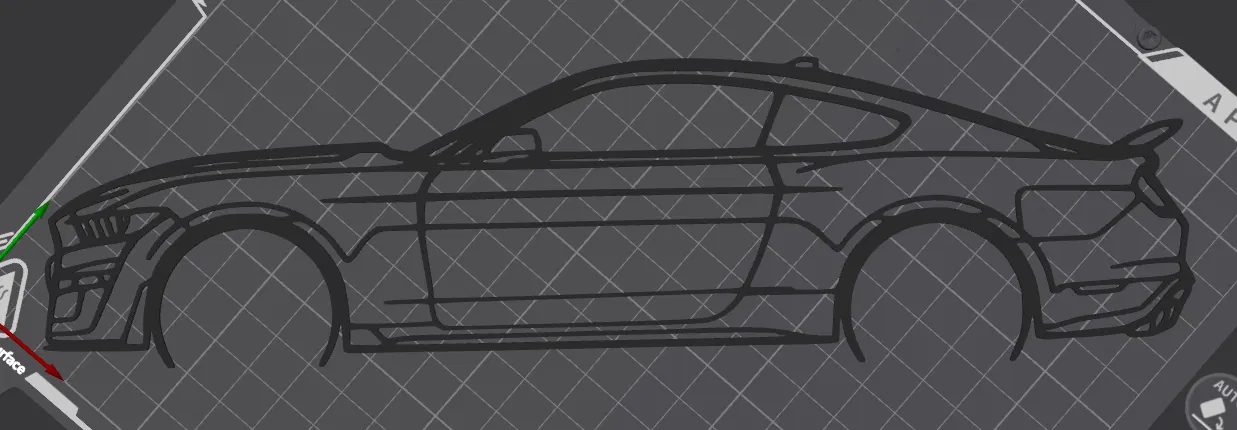 Mô hình trang trí tường Ford Mustang Shelby GT500 3D độc đáo - Image 2