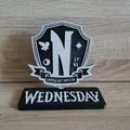 Mô hình trang trí Logo Học viện Nevermore (phong cách Wednesday) - Thumbnail 1