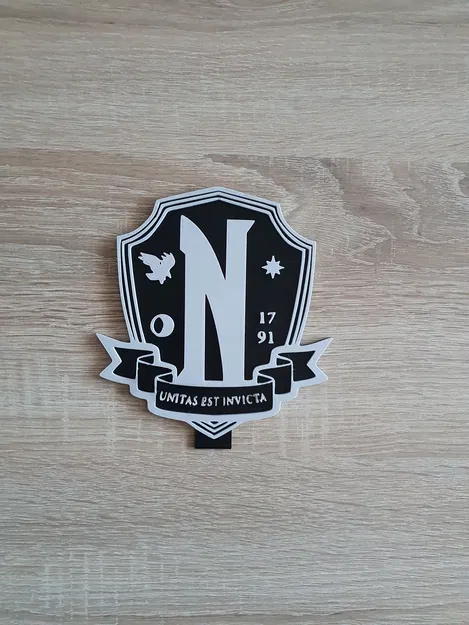 Mô hình trang trí Logo Học viện Nevermore (phong cách Wednesday) - Image 3