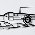 Mô hình trang trí tường máy bay Spitfire Mk. II - File in 3D - Thumbnail 1