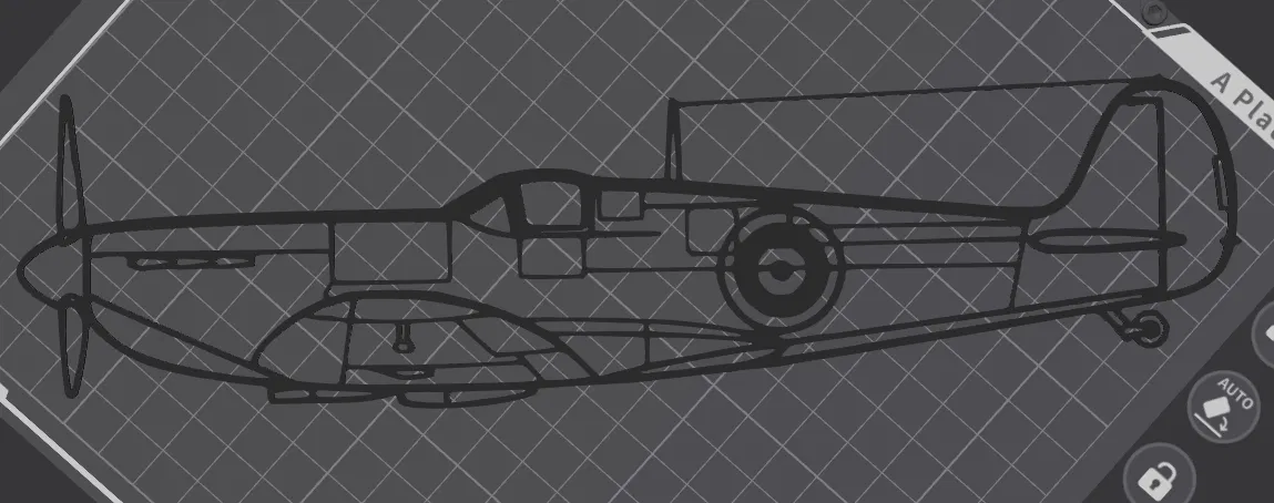 Mô hình trang trí tường máy bay Spitfire Mk. II - File in 3D - Image 2