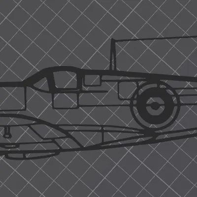 Mô hình trang trí tường máy bay Spitfire Mk. II - File in 3D