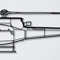 Mô hình trang trí tường trực thăng AS 350 B3 in 3D độc đáo - Thumbnail 1