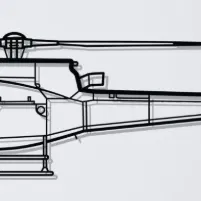 Mô hình trang trí tường trực thăng AS 350 B3 in 3D độc đáo