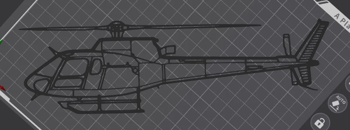 Mô hình trang trí tường trực thăng AS 350 B3 in 3D độc đáo - Image 2