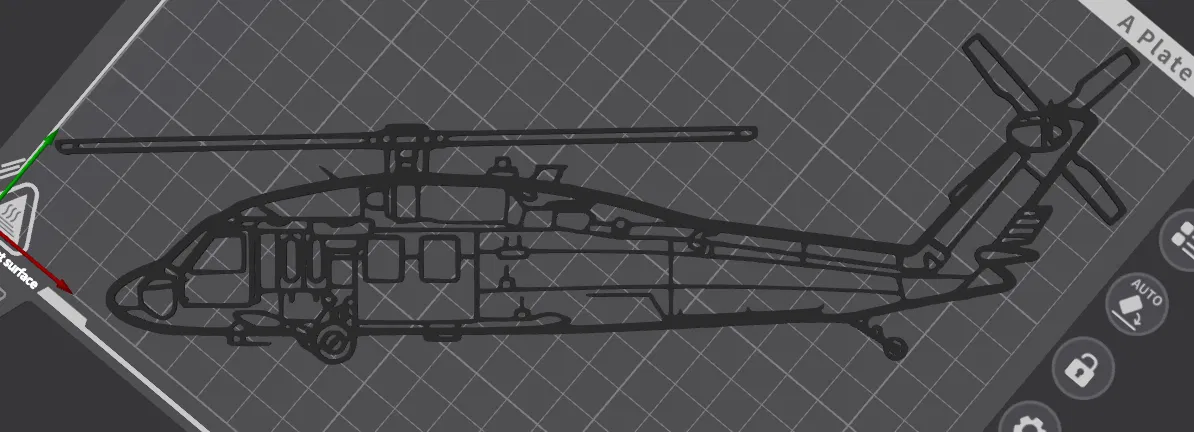 Mô hình trang trí treo tường trực thăng UH-60 Black Hawk - Image 2