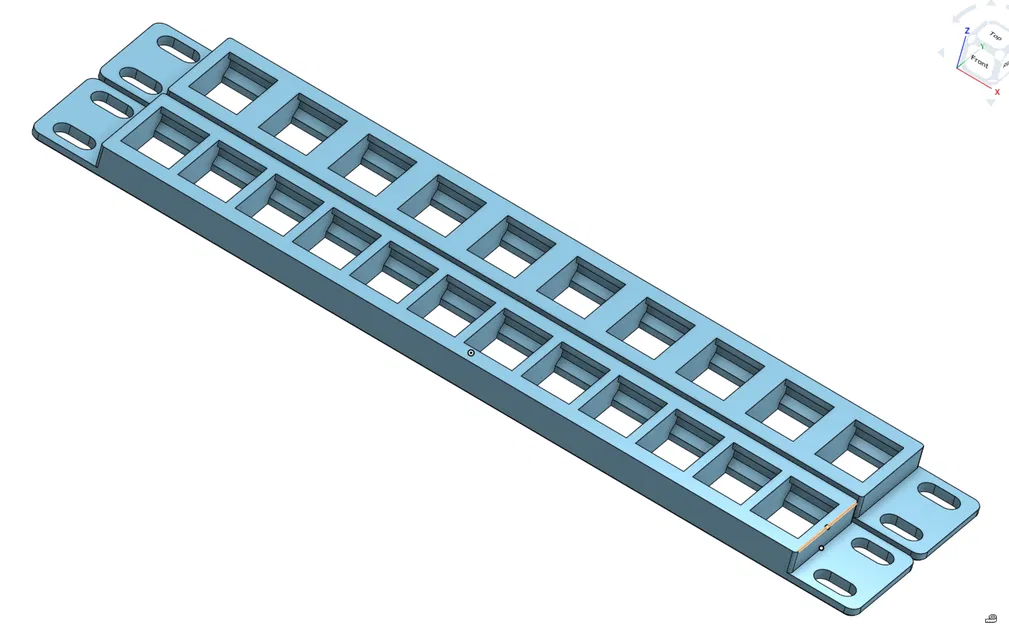 MiniRack 10-inch Blank Keystone Patch Panel - Image 2