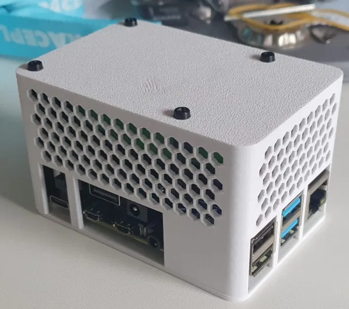 Vỏ bảo vệ cho Raspberry Pi 4 Model B kèm Waveshare UPS hat - Image 1