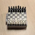 Bàn cờ du lịch mini (phiên bản hộp từ mô hình Chess Ring của Joe Turner) - Thumbnail 1
