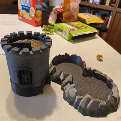 Tháp đổ xúc xắc Castle DND kèm nhà tù cho game thủ