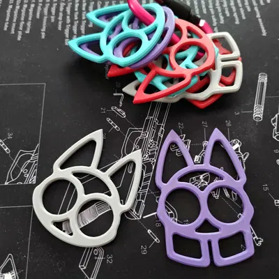 Móc Khóa Tự Vệ - Hình Cáo & Thỏ (Self Defense Keychains)