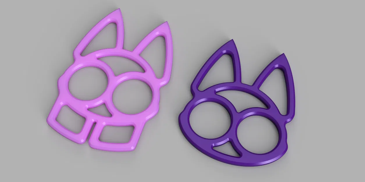 Móc Khóa Tự Vệ - Hình Cáo & Thỏ (Self Defense Keychains) - Image 2