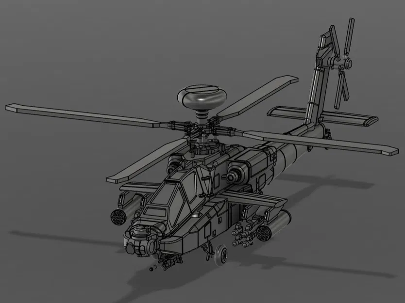 Mô hình trực thăng AH-64D Apache Longbow tỉ lệ 1:50 - Image 1