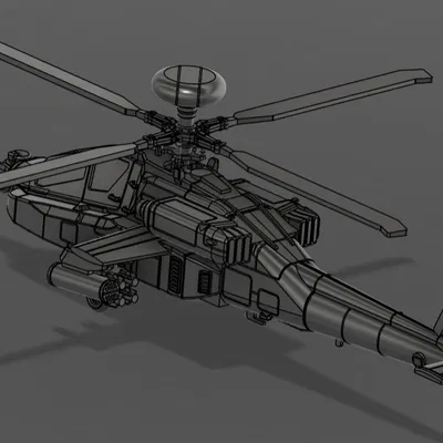 Mô hình trực thăng AH-64D Apache Longbow tỉ lệ 1:50