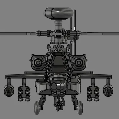 Mô hình trực thăng AH-64D Apache Longbow tỉ lệ 1:50