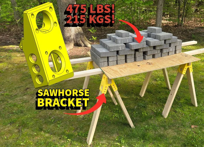 Pát Gấp Đa Năng Cho Giá Đỡ Cưa (Saw Horse Folding Bracket) - Image 1