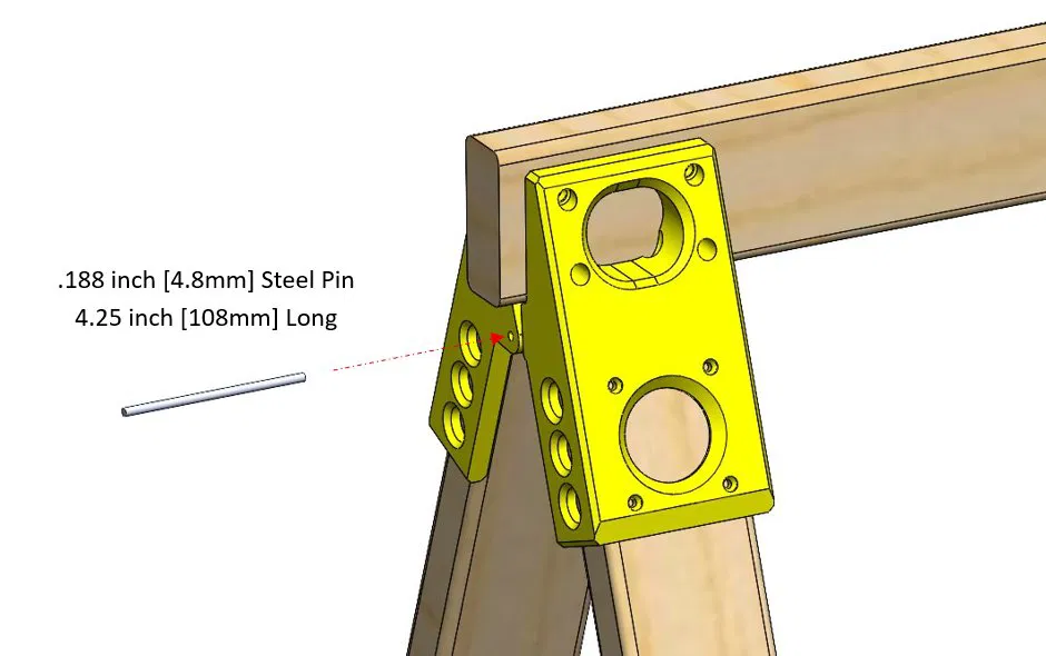 Pát Gấp Đa Năng Cho Giá Đỡ Cưa (Saw Horse Folding Bracket) - Image 7