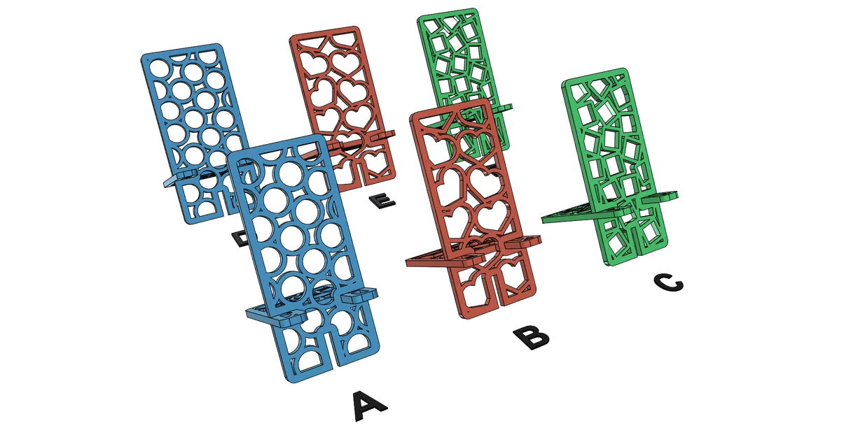 Giá đỡ điện thoại gấp gọn, siêu tiện lợi, dễ in - Image 1