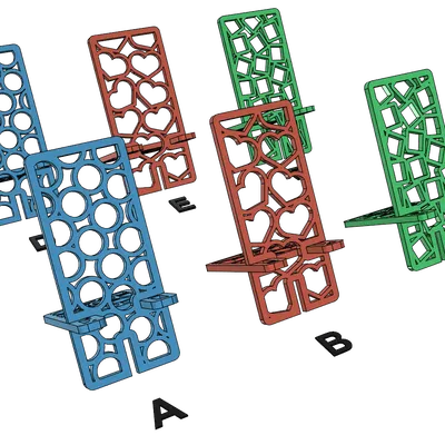 Giá đỡ điện thoại gấp gọn, siêu tiện lợi, dễ in