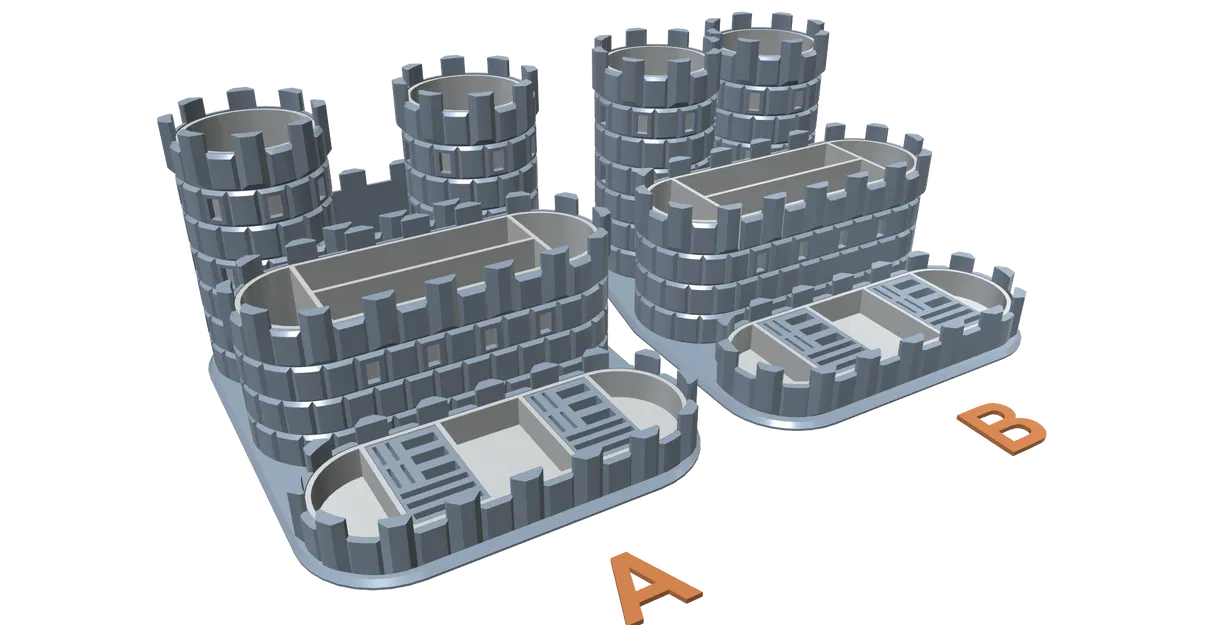 Hộp đựng bút để bàn hình lâu đài (CASTLE) - Dễ in, không cần support - Image 2