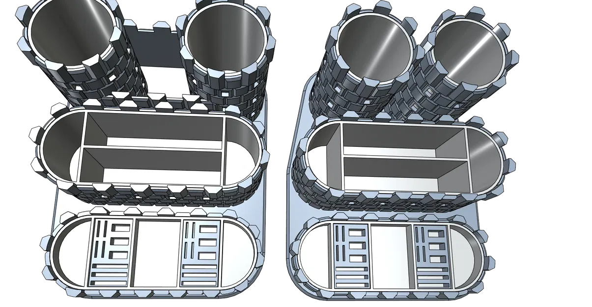 Hộp đựng bút để bàn hình lâu đài (CASTLE) - Dễ in, không cần support - Image 3
