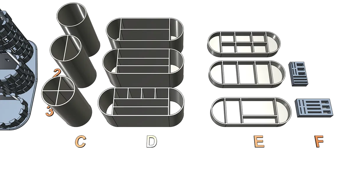 Hộp đựng bút để bàn hình lâu đài (CASTLE) - Dễ in, không cần support - Image 6