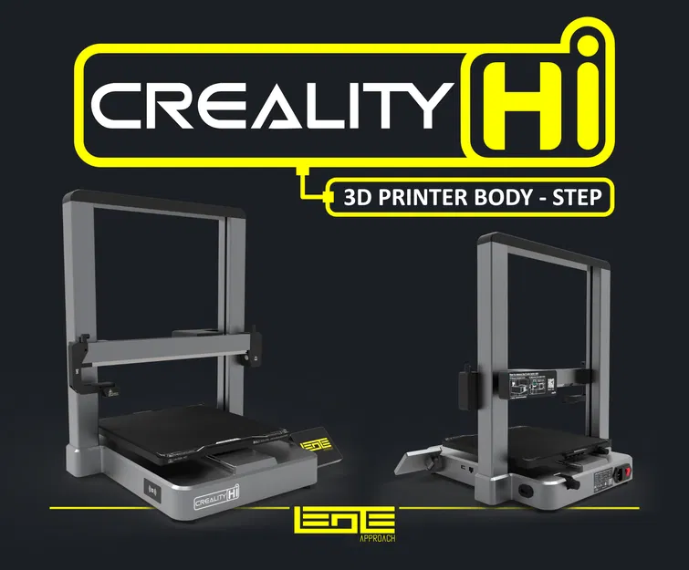 Mô hình 3D khung máy in Creality HI (định dạng STEP và STL) - Image 1