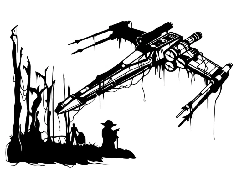 Mô hình 3D Star Wars: Cảnh huấn luyện trên hành tinh Dagobah - Image 1