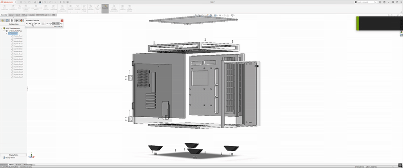 Vỏ case PC - Thiết kế từ thời tập tành SolidWorks