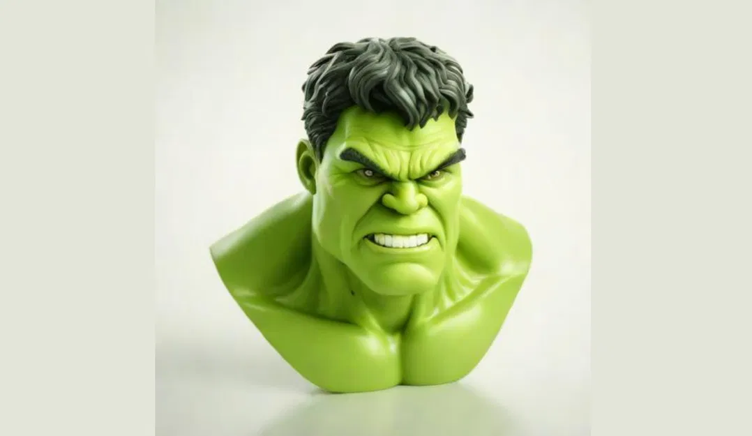 Mô hình tượng bán thân Hulk 12cm đầy uy lực để trang trí - Image 1