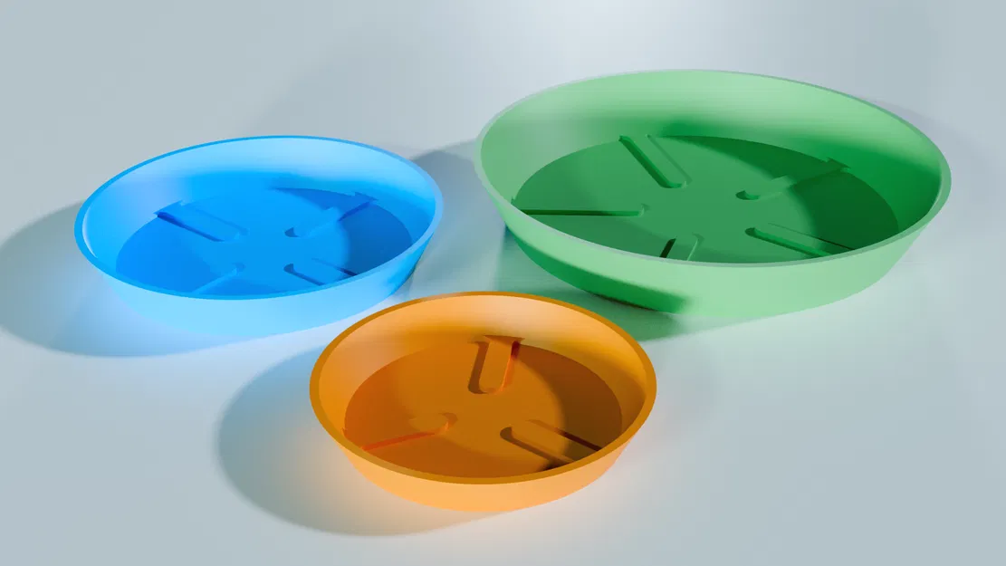 Khay hứng nước chậu cây (parametric) - Image 1