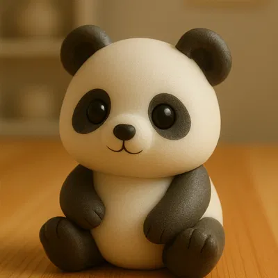 Mô hình 3D gấu trúc Panda dễ thương trang trí bàn làm việc