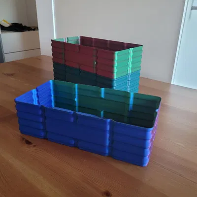 Hộp Đựng Xếp Chồng Được (Vase Mode) - Dáng Dài - Phiên Bản 2