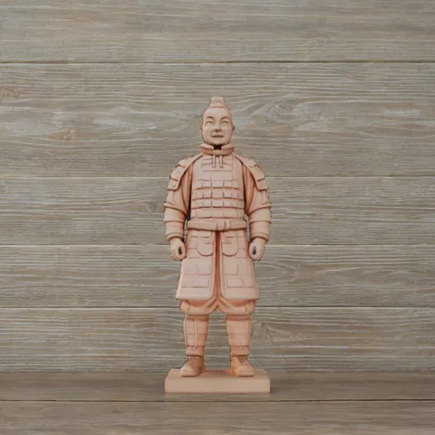 Mô hình tượng binh lính đất nung Terracotta Army 3D - Cao 12cm - Image 3