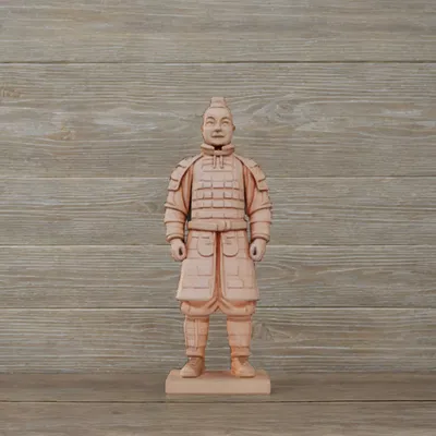 Mô hình tượng binh lính đất nung Terracotta Army 3D - Cao 12cm