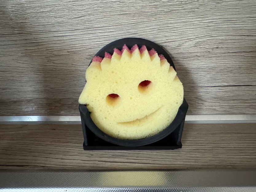 Giá đỡ/Kệ phơi miếng rửa chén Scrub Daddy/Scrub Mommy kèm khay hứng nước - Image 1